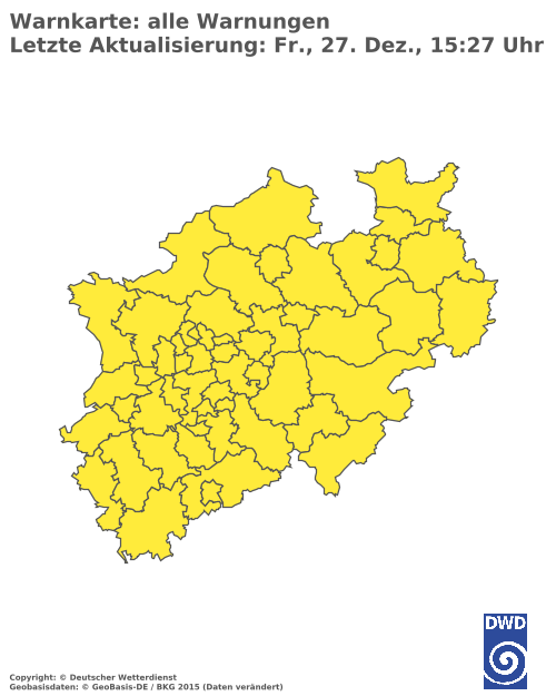 Aktuelle Wetterwarnungen für  Oberbergischer Kreis